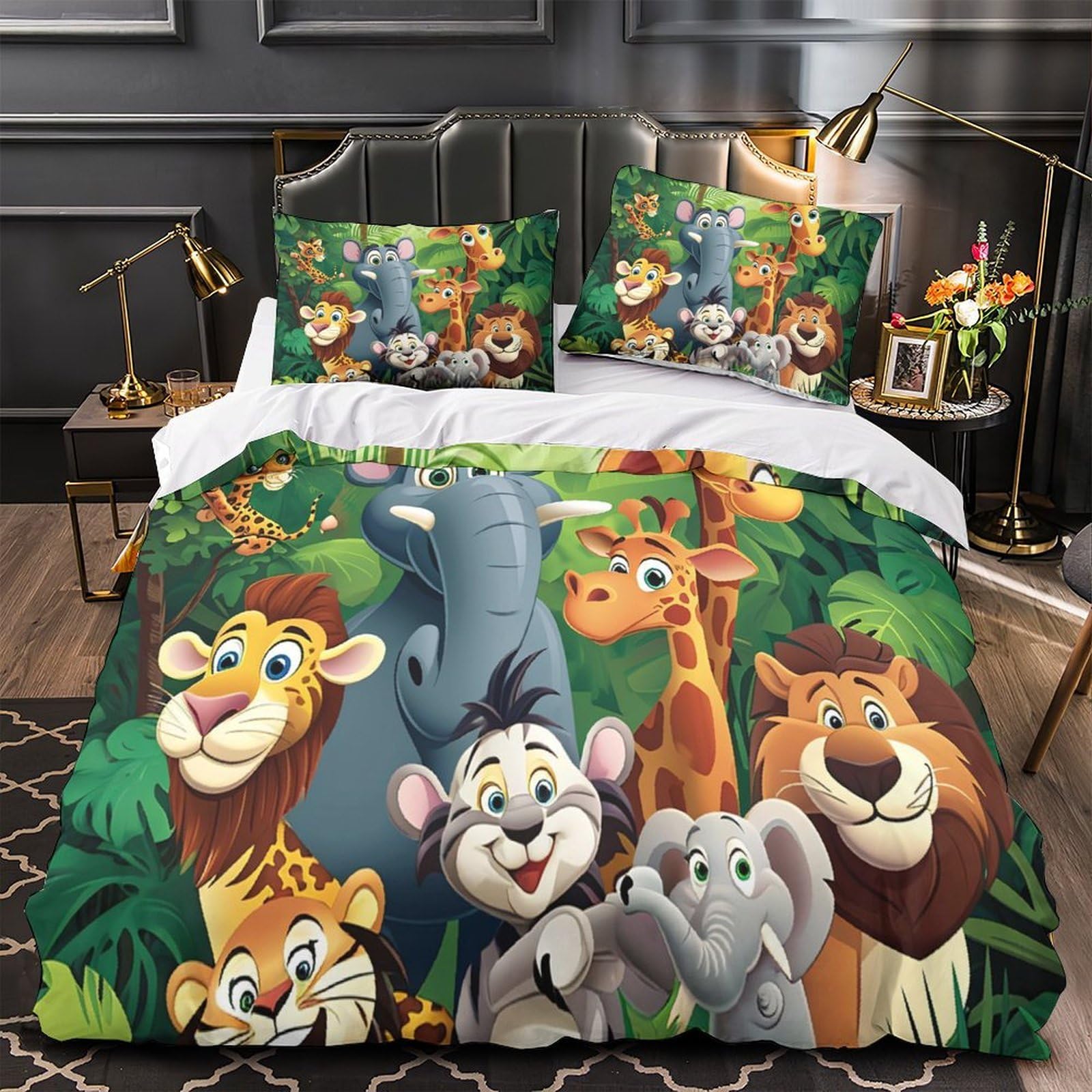 Parure de lit 3D dessin animé pour chambre d'enfant et ado