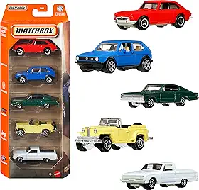 Matchbox Basics Pacote 5 Carros Surpresa