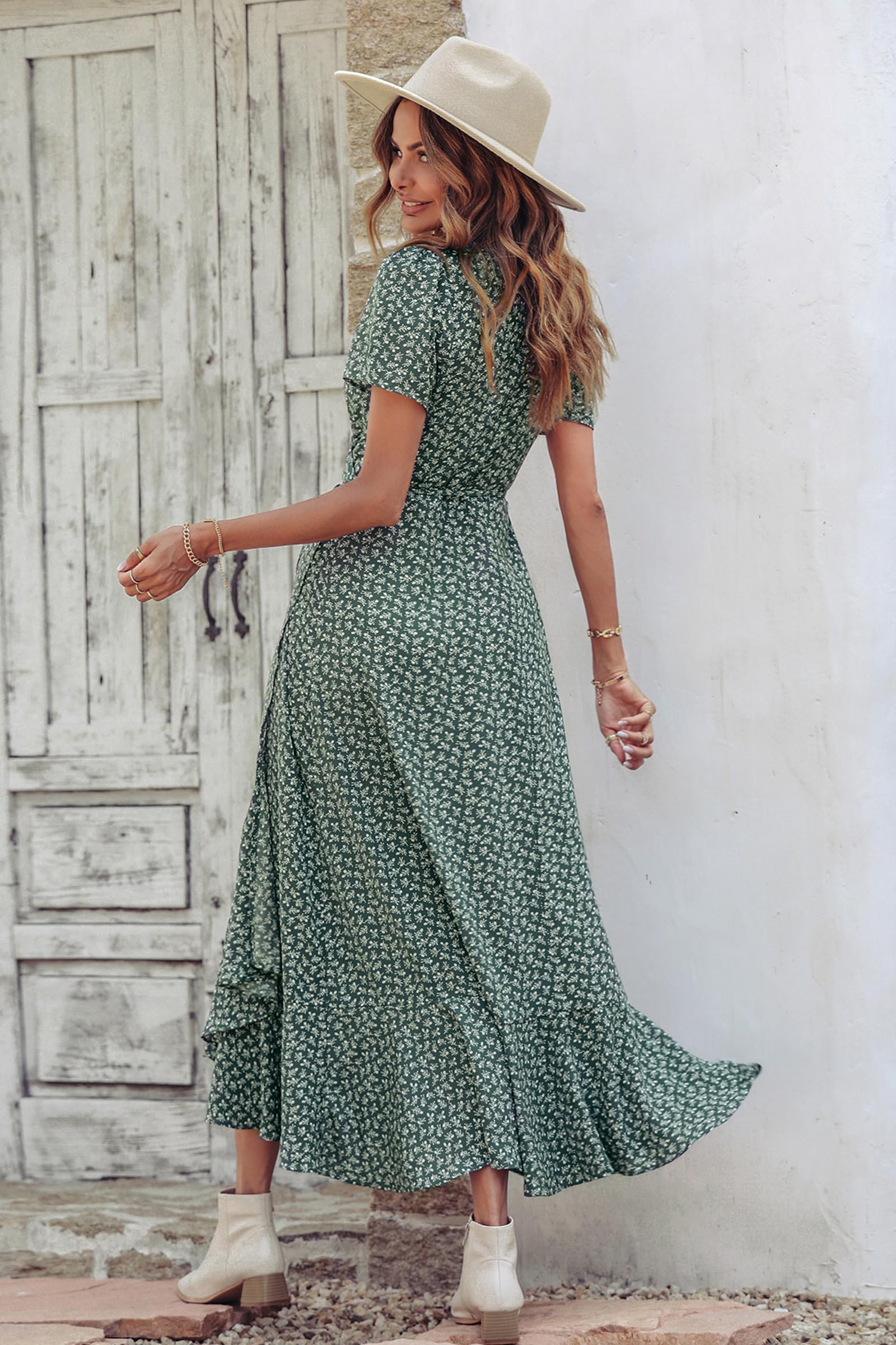 PRETTYGARDEN Damen Lässiges Kleid