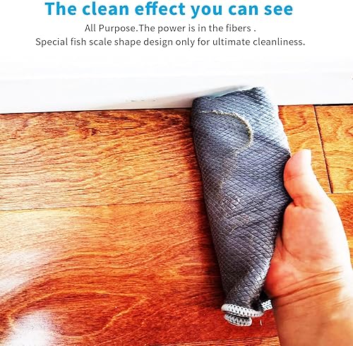 Miniatura 4 de Paños de limpieza de vidrio de microfibra | Toalla de limpieza de espejos y parabrisas de automóviles sin rayas | Paño de limpieza de pulido de