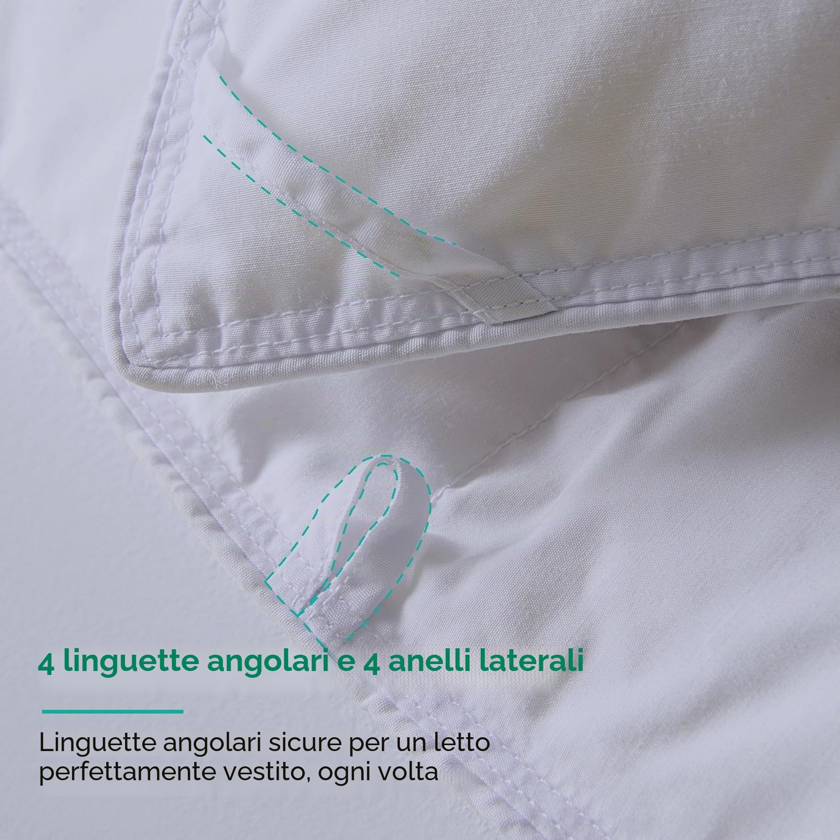 Three Geese Piumino Super King Size, Piumino in Piuma e Piumino d'Oca per Tutto l'Anno 10,5 Tog, Rivestimento 100% Cotone Biologico, Trapunta Super King Size (Bianco)