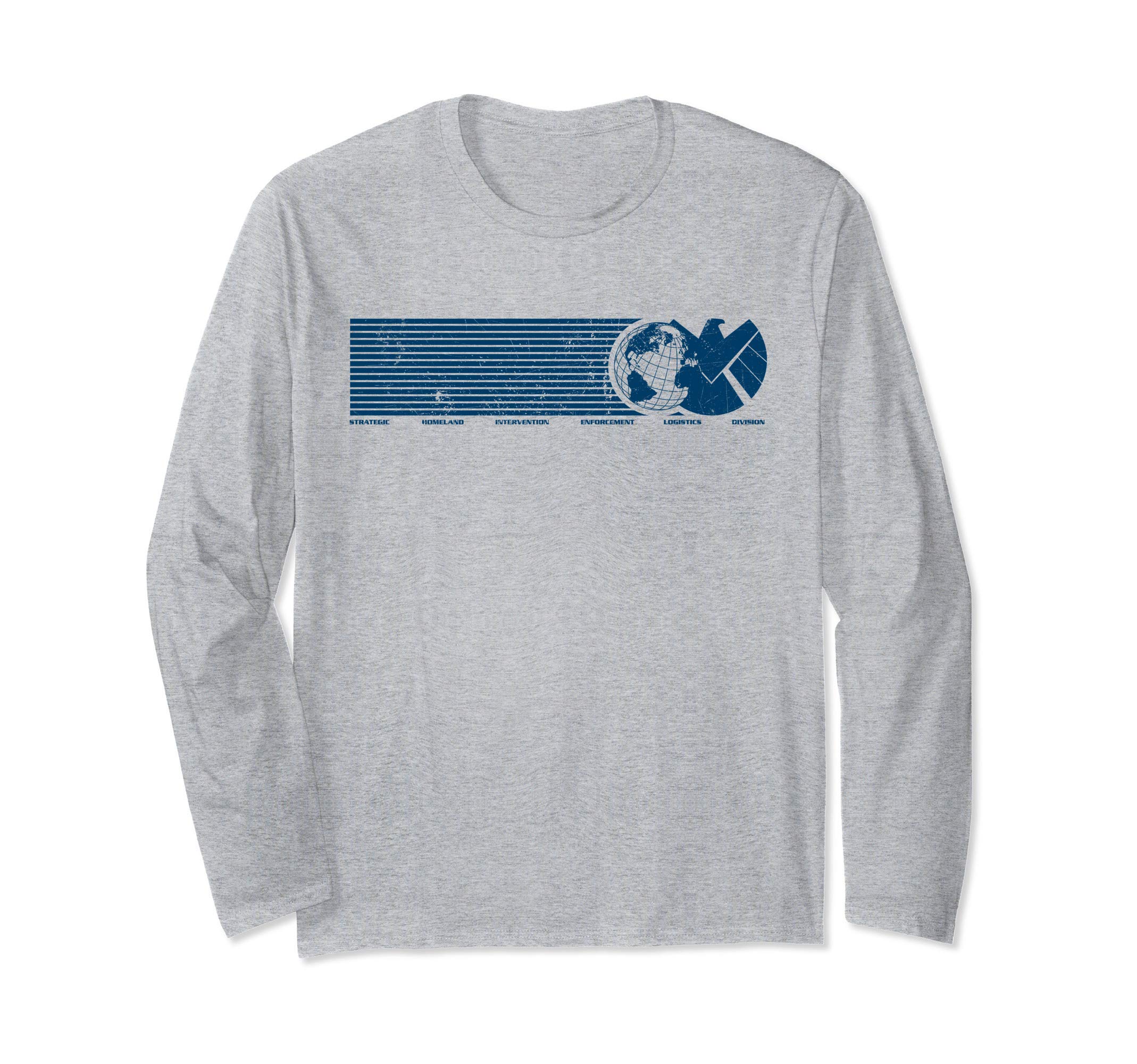 MarvelAgents of S.H.I.E.L.D. Eagle Globe Logo Long Sleeve T-Shirt