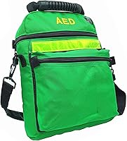 Vista 9 de Bolsa de primeros auxilios AED Medical Primeros Auxilios Vacía Rescate Desfibrilador Bolsas de Primeros Responder para Protección de Emergencia Rojo