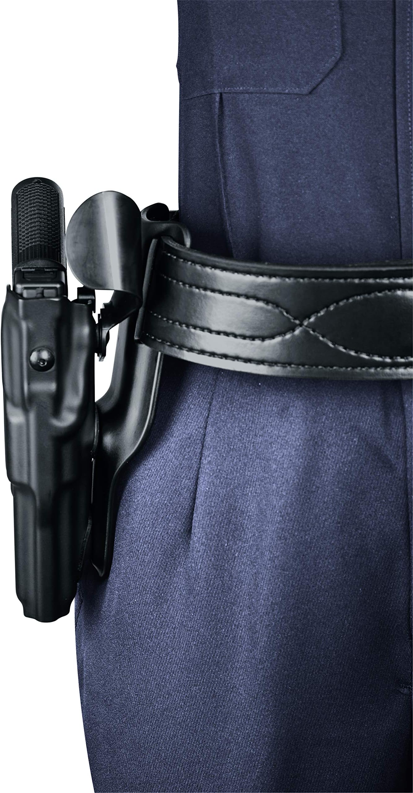 (SAFARILAND) 6075UBL Low-Ride Universal Belt Loop, Plain Black Finish, 2.25"