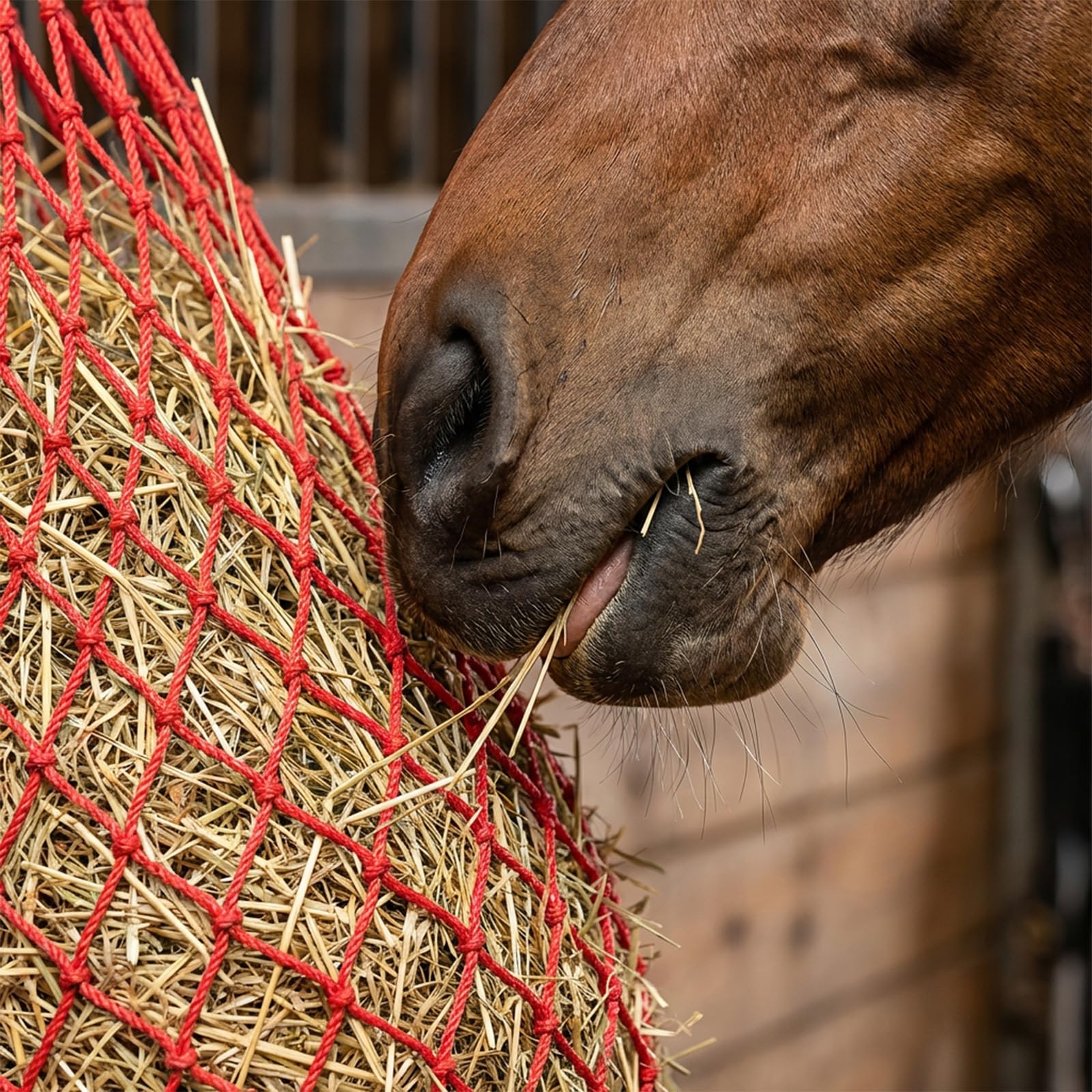 2 reti da fieno per cavalli, grandi 10 kg, rete da fieno a maglia stretta, 10 x 10 cm, borsa da pranzo, cavallo, balle rotonde per cavalli, per un'alimentazione adeguata, per cavalli, per una migliore