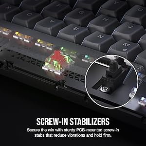 Corsair K65 Plus Wireless 75% RGB Mechanical Gaming Keyboard Pre-Lubricated MLX Red Linear Switches PBT Dye-Sub Keycaps PC, Mac, PS5, PS4, Xbox, iPad QWERTY NA Black/Gray