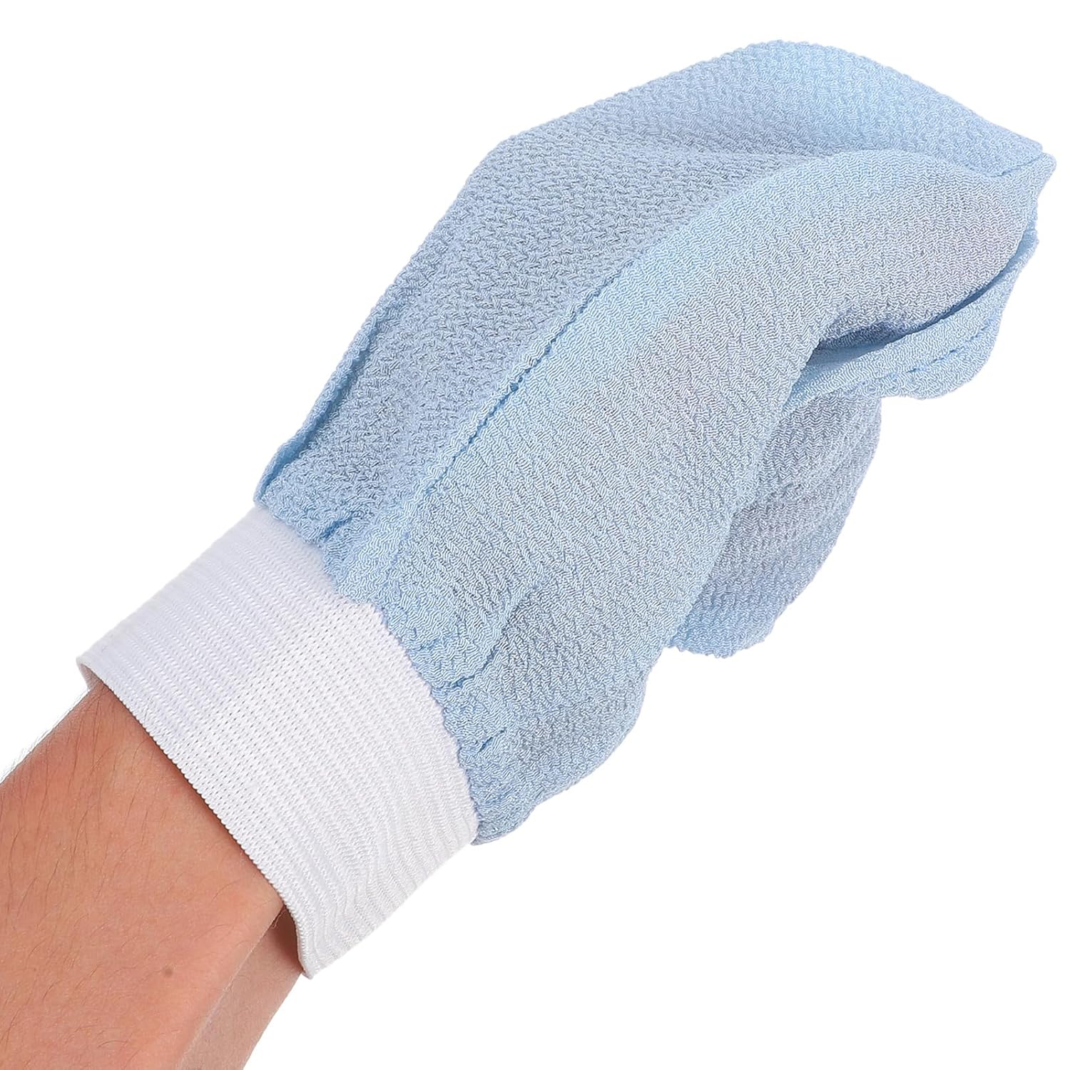 Operitacx 3pcs Exfoliating Gloves for Shower - 3 Colors Deep Exfoliating Mitt for Dead Skin Removal - Body Scrubbers Exfoliator - Smooth Skin Spa Tool - Women Men Use