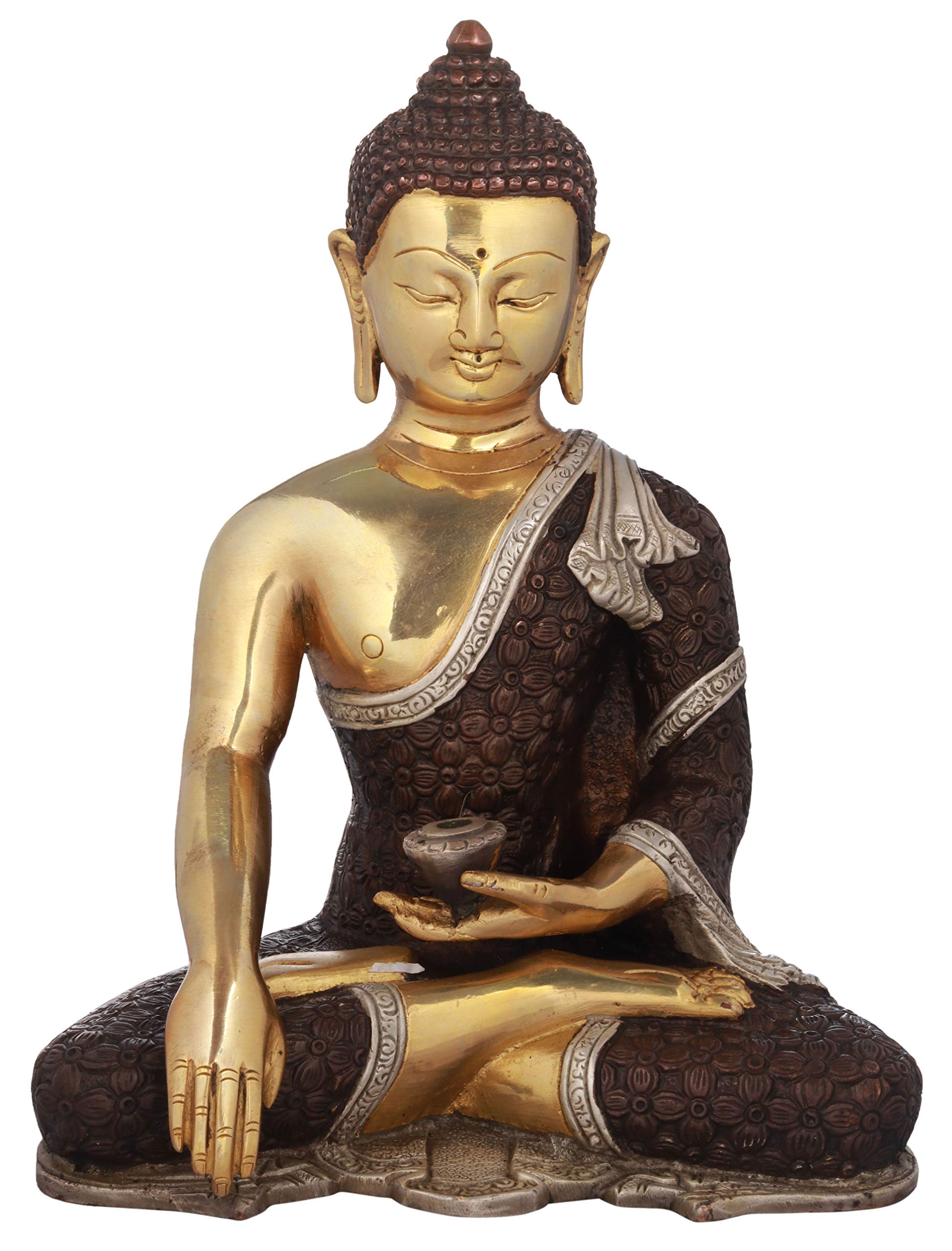 仏陀 真鍮像 ブッダ 仏陀 真鍮像 アンティーク ネパール NAS-03 | Statue/彫像/金属