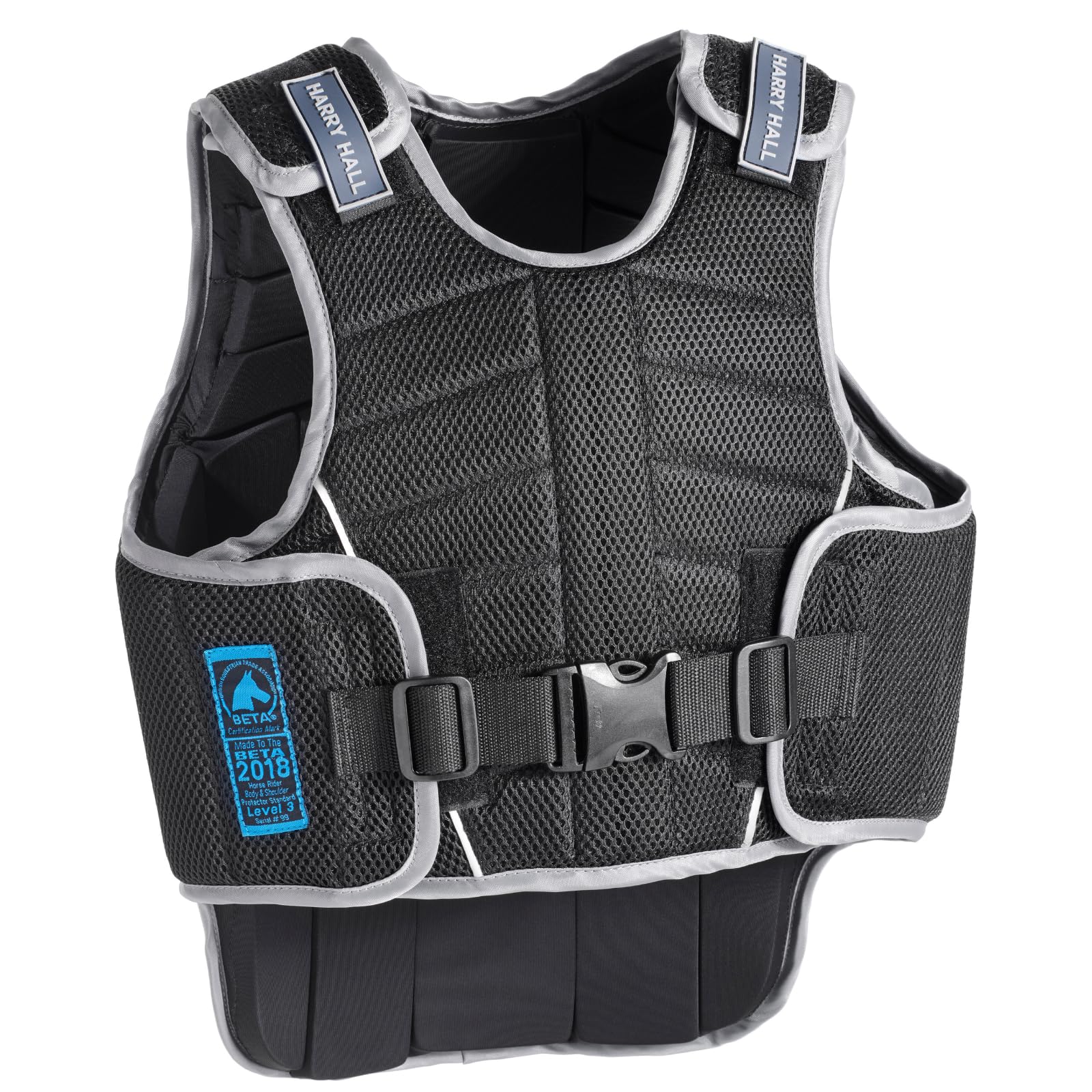 Harry Hall Zeus Kids Body Protector Horse Riding - Children Hi-Viz Equestrians Level 3 EN 13158 Girls Boys Protective Jacket Vest