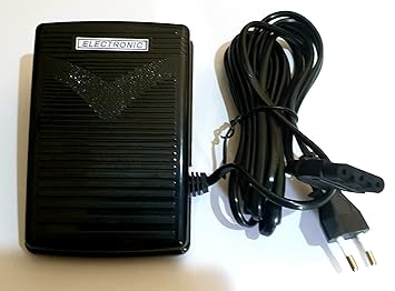 Zenith Foot Controller Automatic Sewing Machines Usha Janome Type (Black) Indian Plug 200-240V