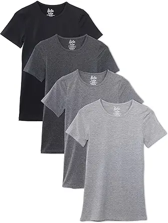 Kalon Women's 4-Pack Crewneck T-Shirt Base Layer