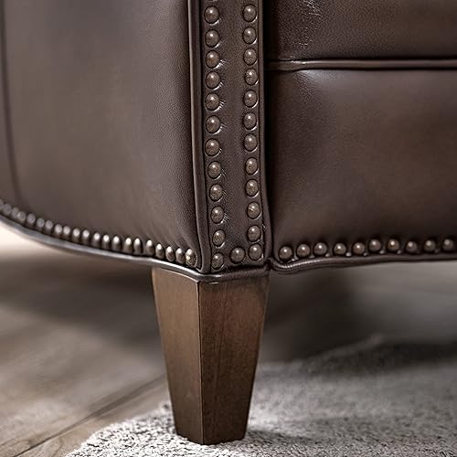 Miniatura 5 de nycsuoani Silla reclinable eléctrica para cine en casa sofá reclinable eléctrico individual de cuero ribete de cabeza de clavos Power Heardrest con