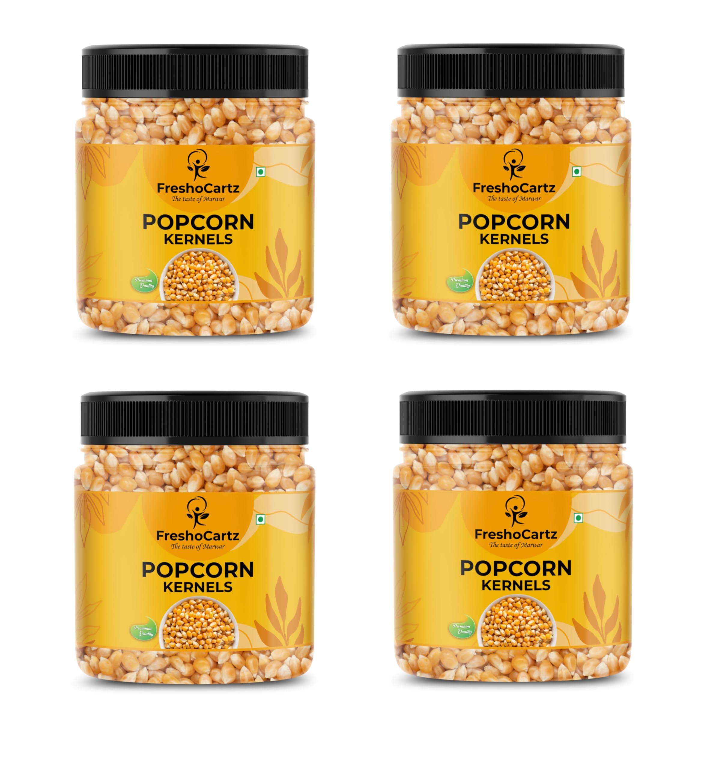 FreshoCartz Popcorn Kernels | Imported Raw Maize | Ready to Cook | High Expansion | Homemade Healthy Snacks - Jar Pack (400g (Pack of 4), Unflavoured)-picture-32