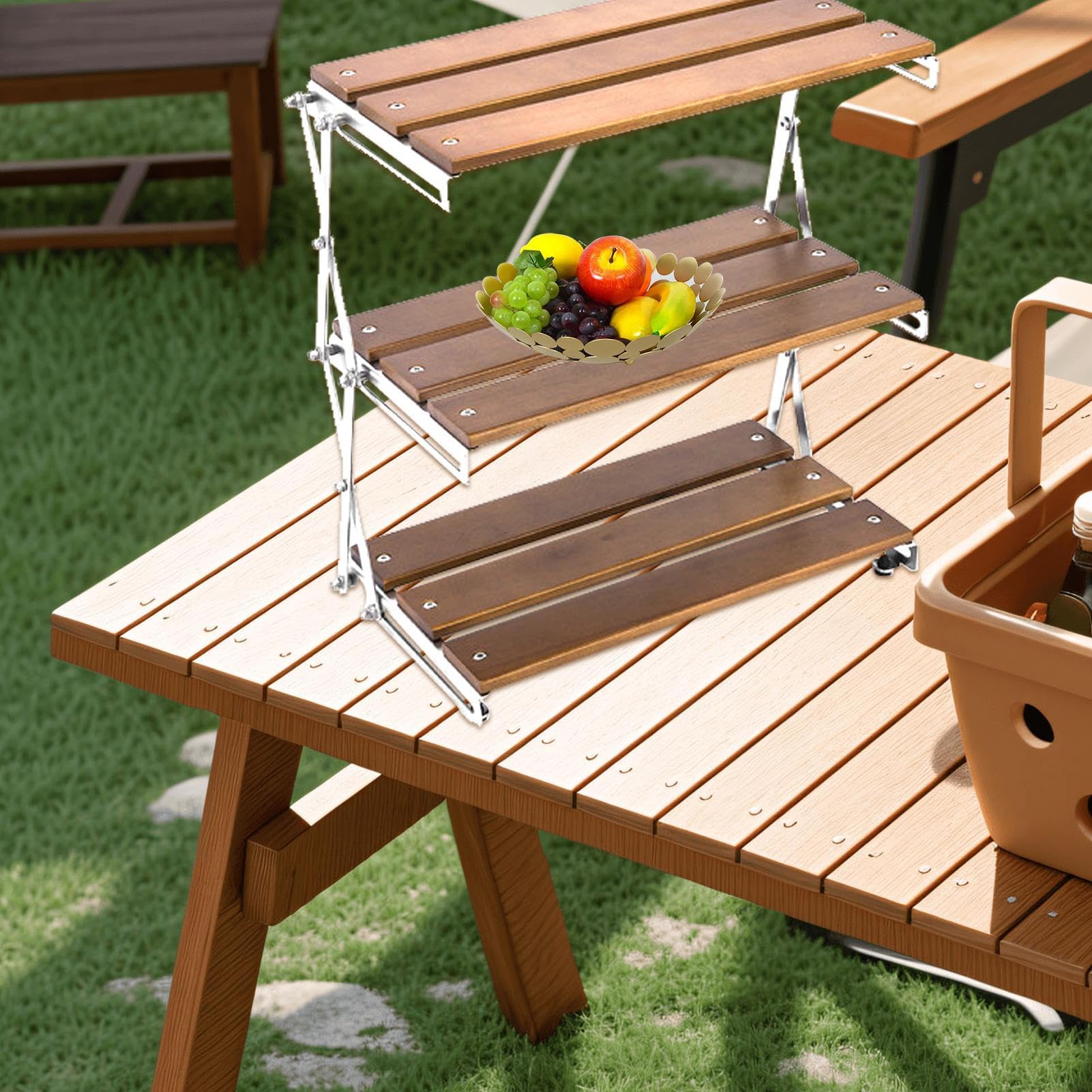 Étagère de Rangement Pliante de Camping, Organisateur Pliable étagère de