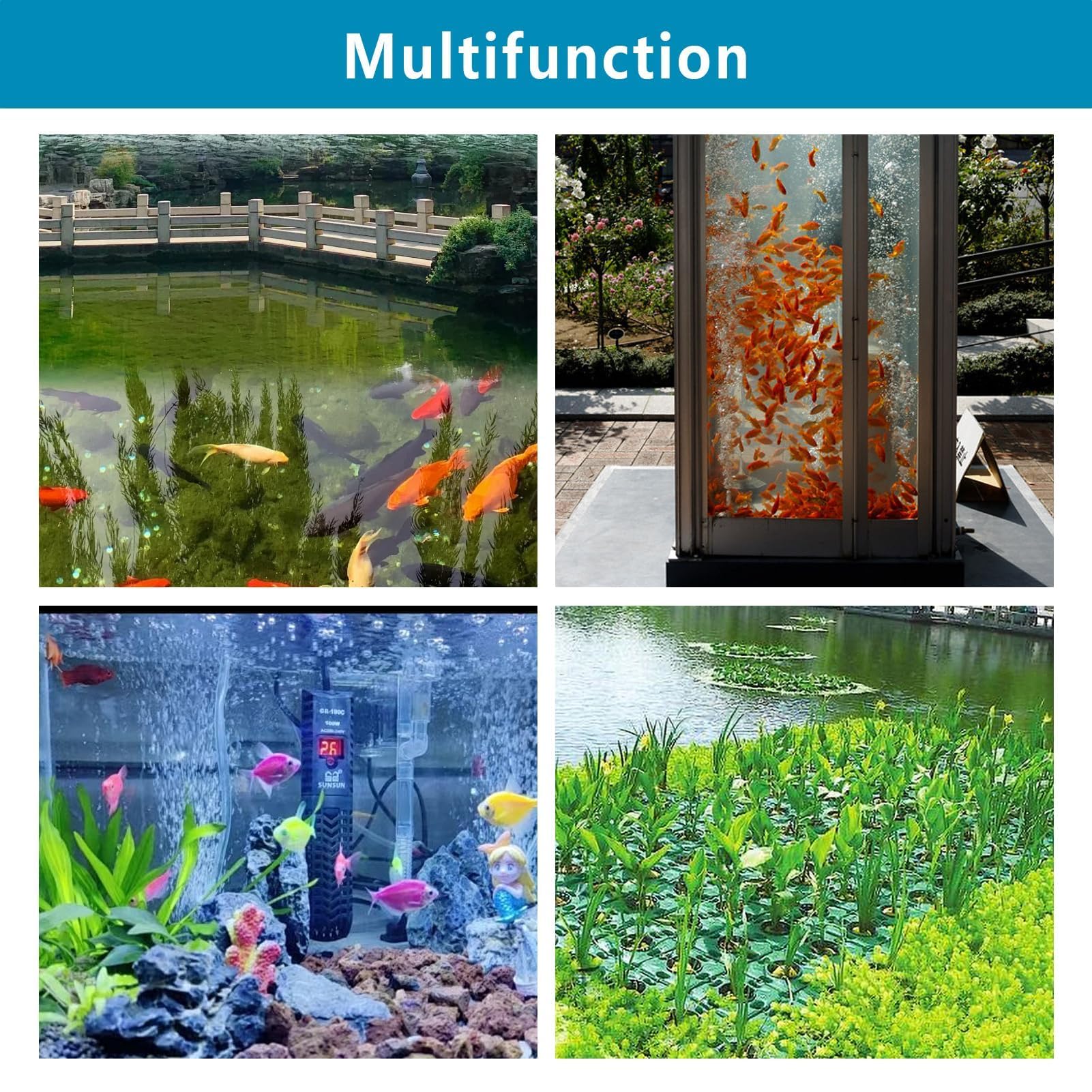 Luftstein für Aquarium, 4 cm Ausströmersteine, Sauerstoff Diffusor Blasen, Hochwertiger Aquarium Luftausströmer für Luftpumpen, Aquarien, Eimer, kleine Teiche, 2 Stück Set sprudelstein
