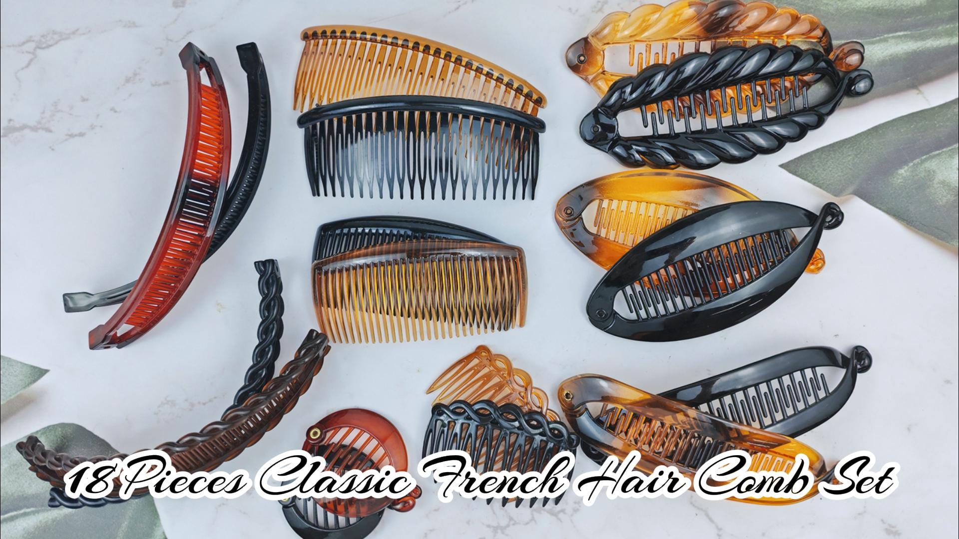 Amazon.com : 18 Pieces Banana Hair Clips Classic French Hair  display picture 1