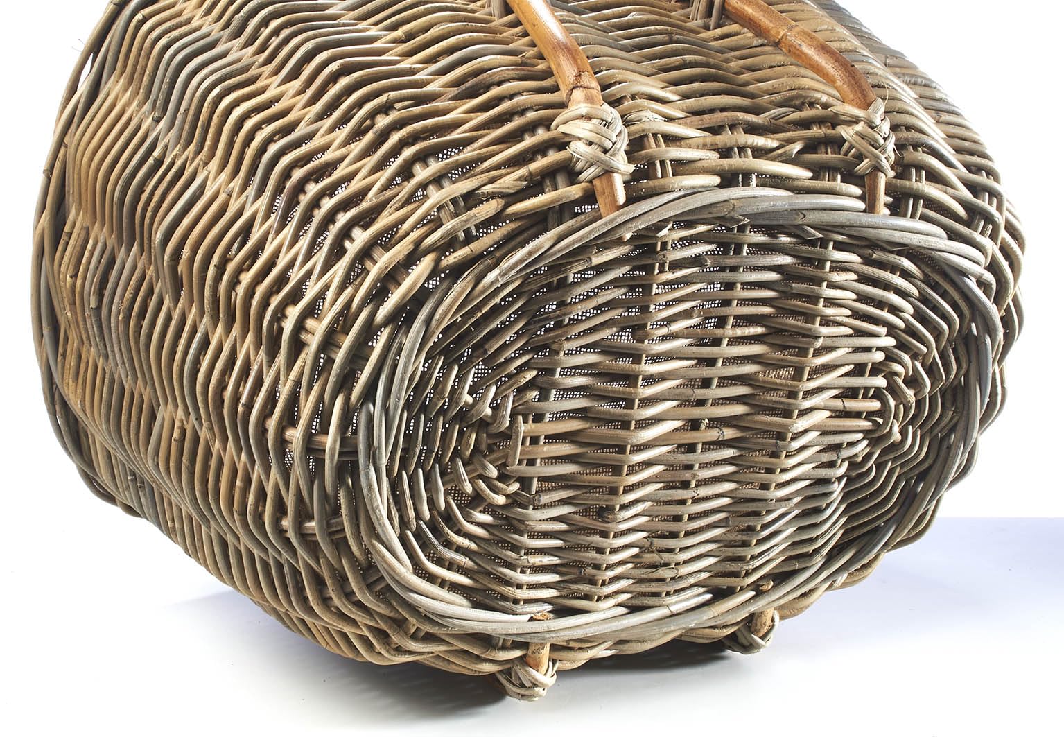 Kobolo Holztrage Holzkorb für Kaminholz Rattan kubu mit Jutestoff