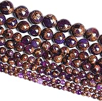 Vista 20 de 12MM 30 unidades de cuentas sueltas de jaspe obsidiana de copo de nieve marrón natural para hacer joyas, pulseras DIY