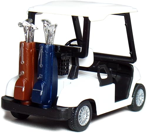 Miniatura 4 de KiNSFUN BoxOf12 - Carrito de golf de 4 pulgadas modelo de metal fundido a presión verderojoblanco