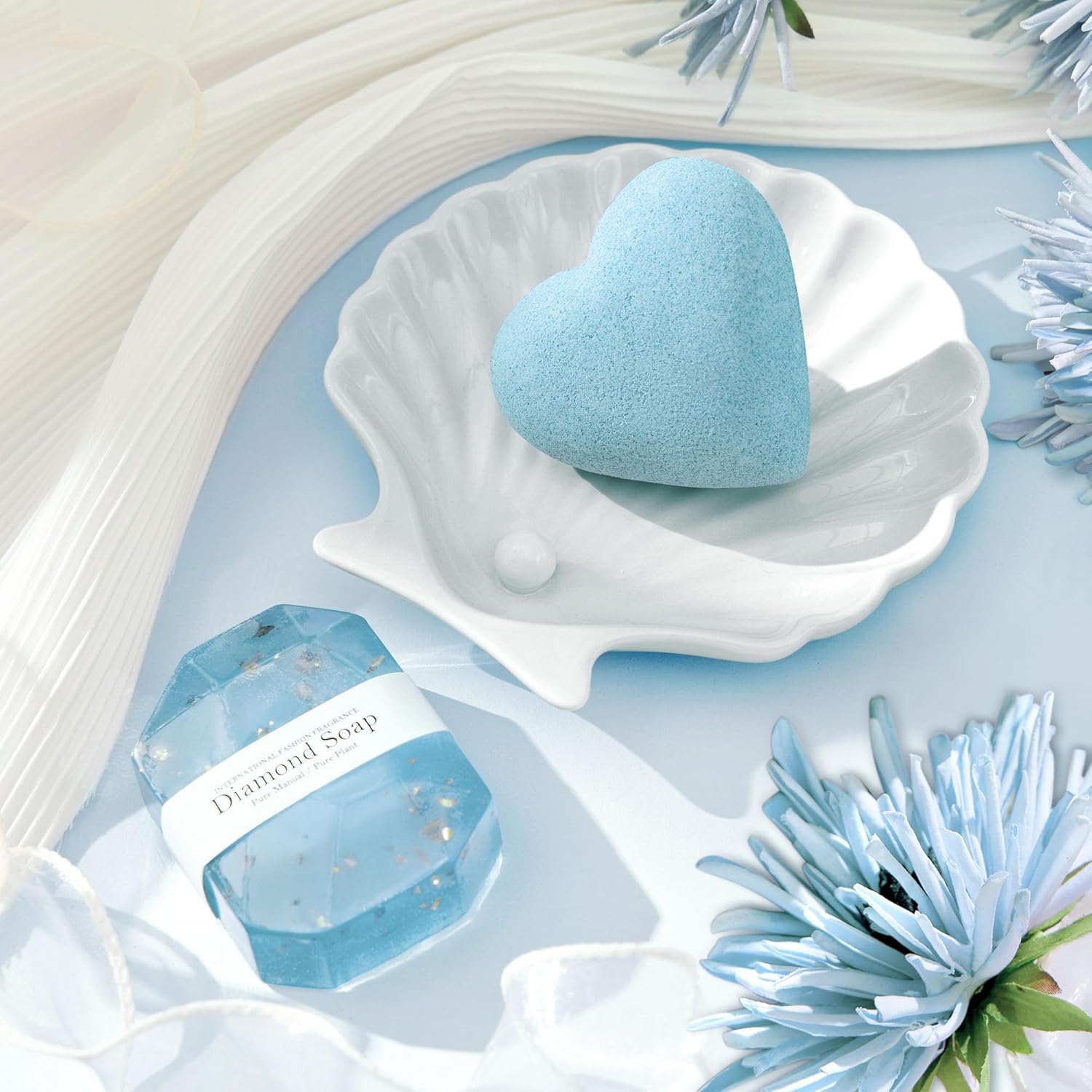 Self Care Get Well Soon Gifts for Women, Luxury Ocean Spa Gift Basket with Flannel Blanket - Unique Birthday Christmas Mother's Valentines Day Gifts for Mom Wife Girlfriend Best Friend Sister Her - Image 5