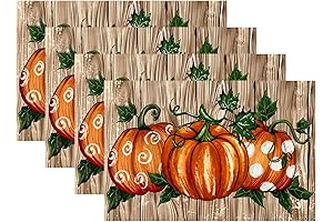 Vintage Pumpkin Placemats: Add Fall Flair to Your Dining Table