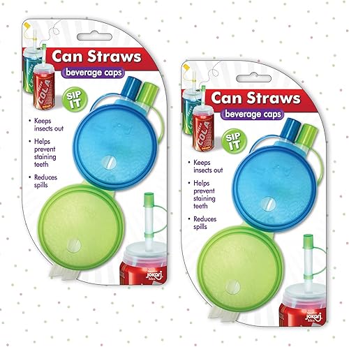 Miniatura 2 de Jokari 4 popotes de soda para beber y sellar para bebidas enlatadas