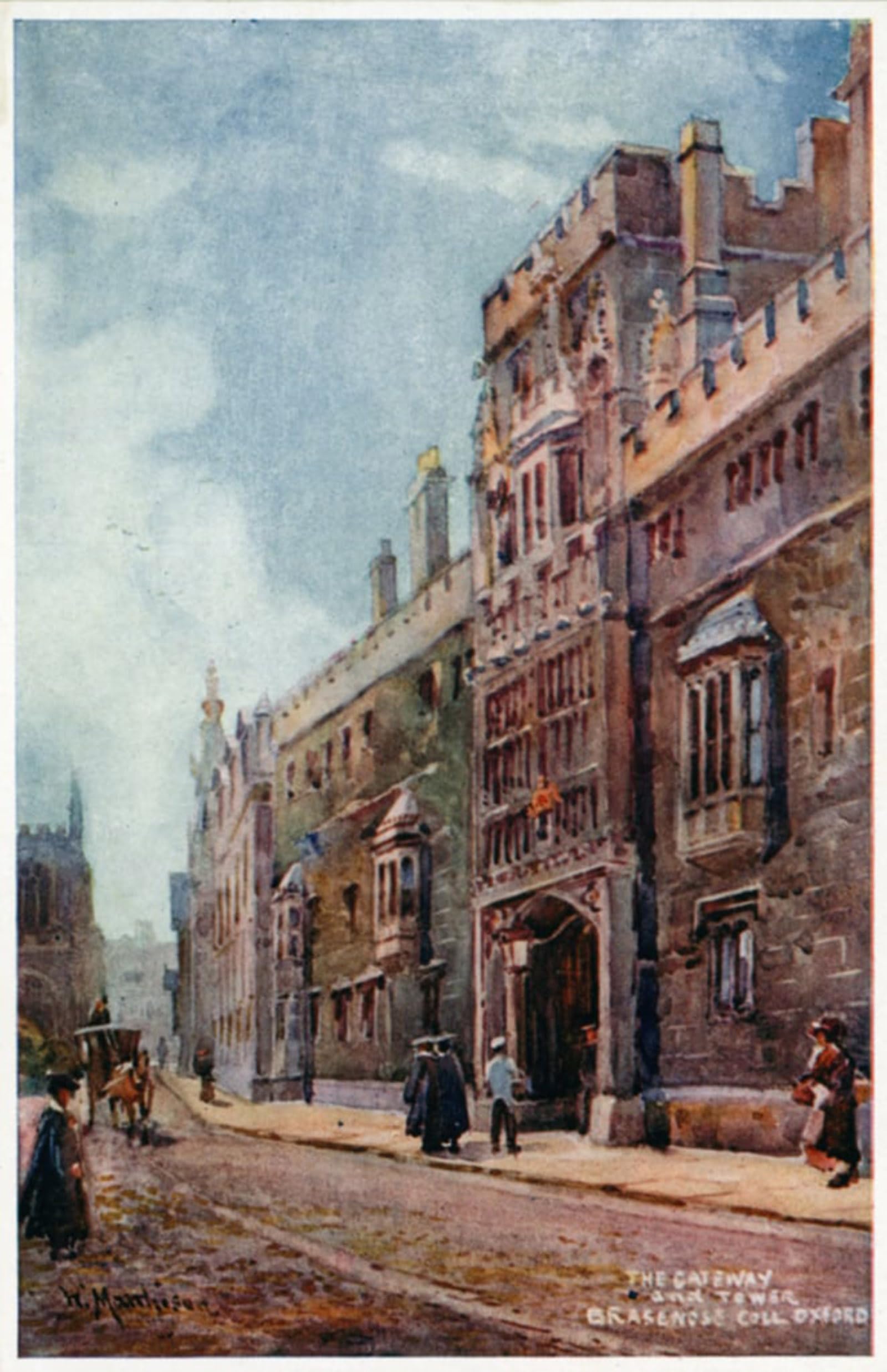 POSTERIIk Famous Animal Posters Vintage Picture Brasenose College by William Matthison Modern Wall Decor for Home Decor 60x90cm