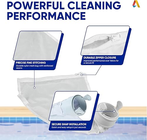Miniatura 7 de Canamax Actualizado 2025 Limpiador de piscinas Bolsa multiusos K13, K16  Compatible con limpiadores de piscina Polaris 280 480  Paquete de 4