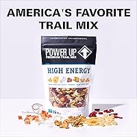 Vista 8 de Power Up High Energy Trail Mix Gourmet Nut - Mezcla de frutos secos sin OMG, vegana, sin gluten, apta para dietas cetogénicas y paleo, sin