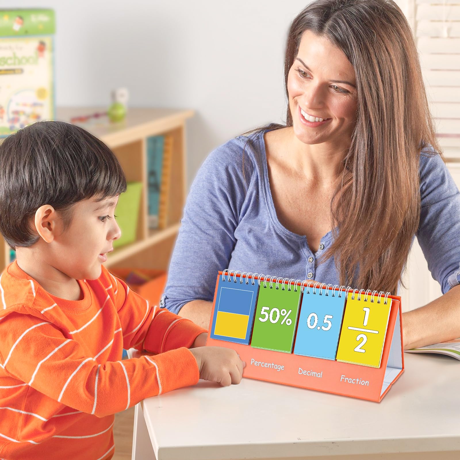 Snapklik.com : Fraction Manipulatives Flip Chart, Decimal Fraction ...