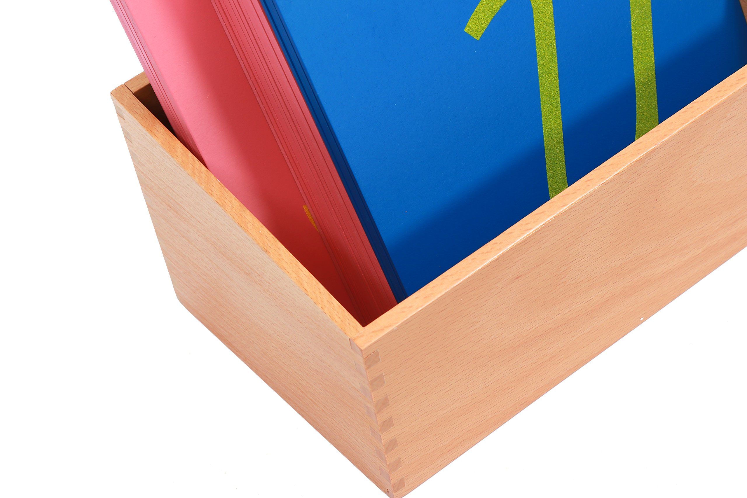 Adena Montessori Sandpaper Letters, Capital Case Cursive, with Box - Image 6