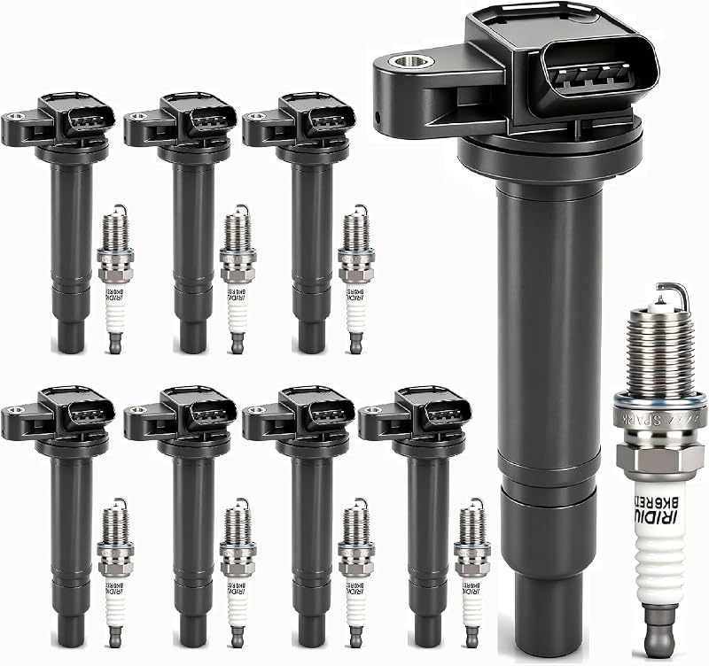 Kit de Bobinas de Ignição UF230 e Velas de Irídio 4504 OTO-KAUTOPARTS para Toyota e Lexus V8 – 8 Bobinas e 8 Velas