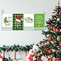 Vista 5 de Tevxj Juego de 4 toallas de cocina de Navidad, toallas de mano decorativas de Navidad, absorbentes, para invierno, vacaciones, árbol de Navidad