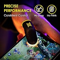 Vista 2 de Paquete de 6 fundas para dedos para juegos de teléfono móvil Gaming Corps ClawSocks - Carbono