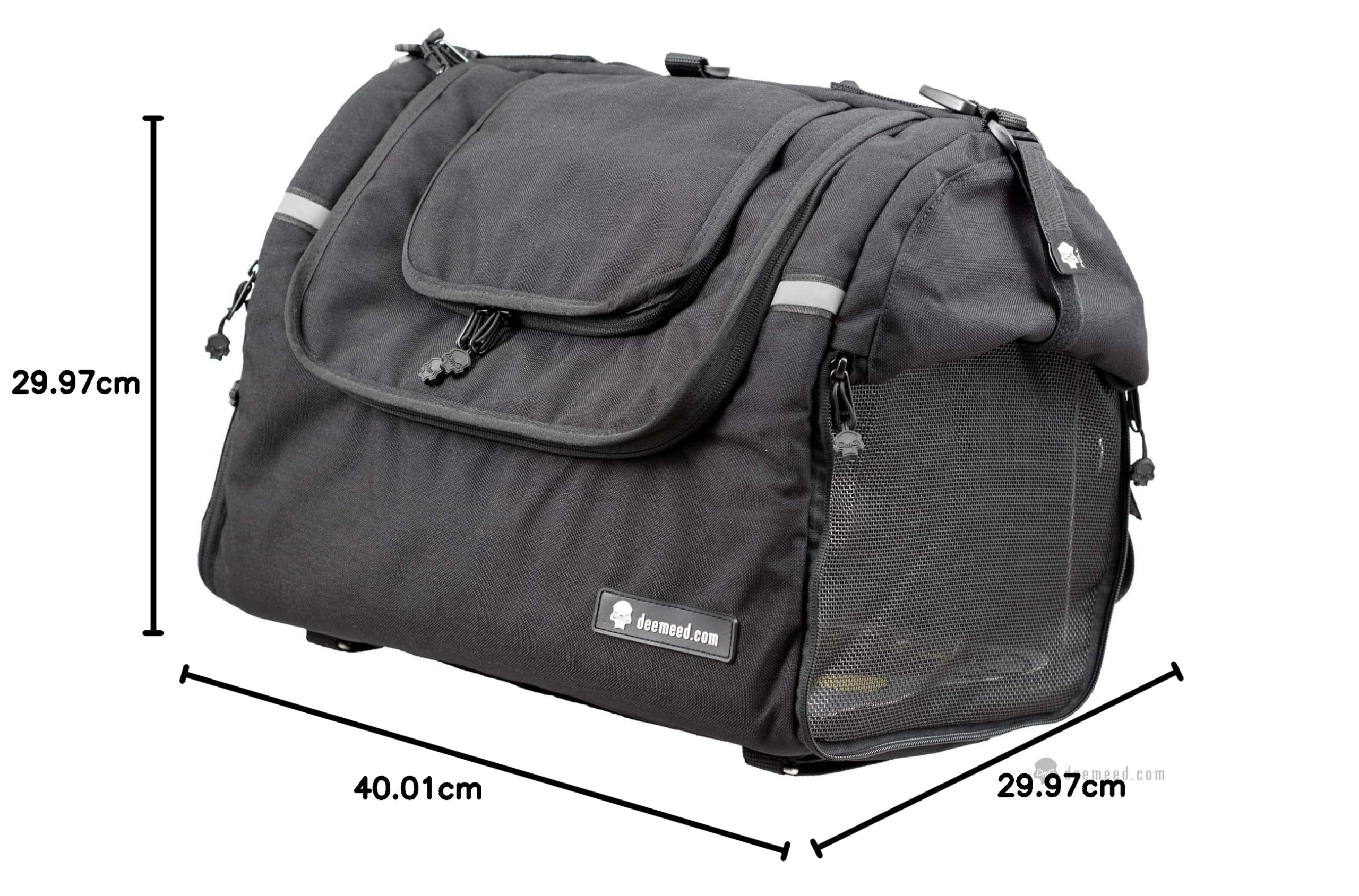 Sac Moto pour Chien – 6 Tailles (XS-XL) – Sac Panoramique Sécurisé avec Ventilation Optimale & Fixation Universelle – Confort et Sécurité pour Chiens de Toutes Tailles (XS (2-5 kg))