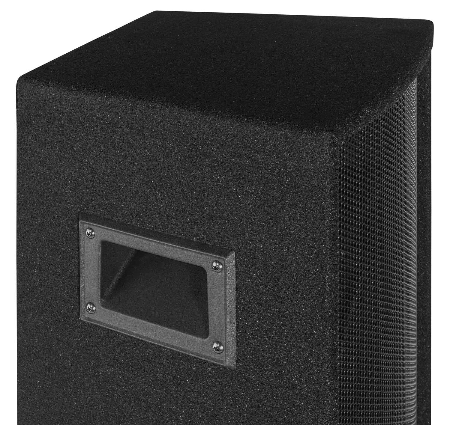 Vonyx SL8 PA Lautsprecher Aktiv Set 800 Watt Bluetooth Stativ Mischpult 8 Zoll LED Schwarz