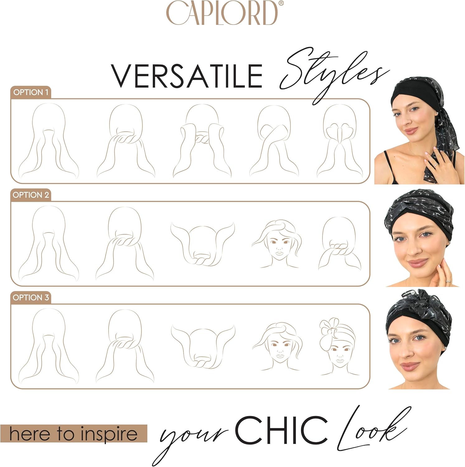 CAPLORD Head Scarf for Women Skull Cap Chemo Patients Headwear Cancer Hair Loss Scarf Headwrap Cover Hat Turban Covering Wrap - Image 3