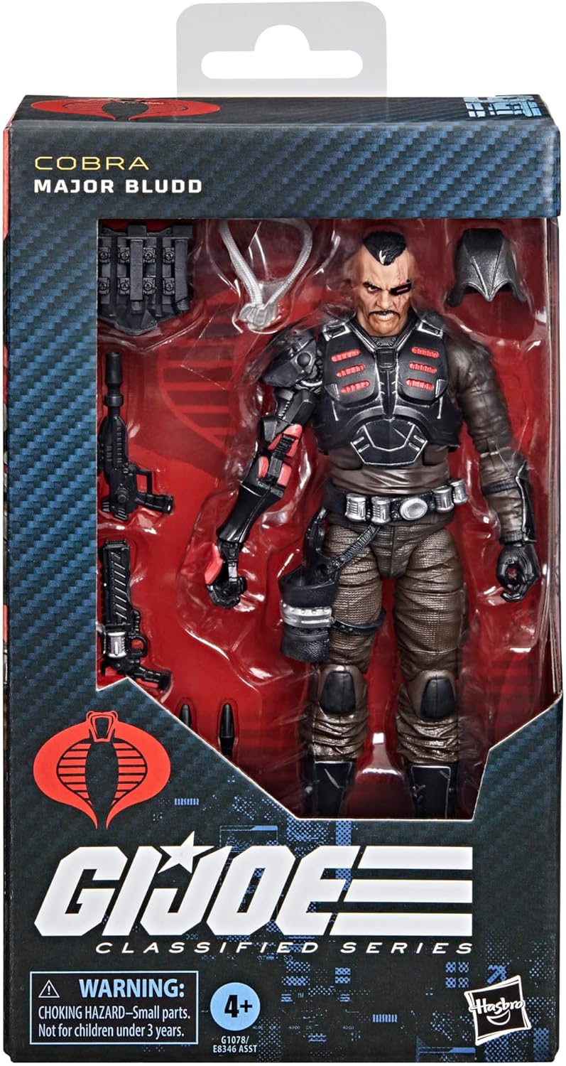 G.I. Joe Classified Series #166, Major Bludd, Collectible 6 Inch Action Figure with 7 Accessories