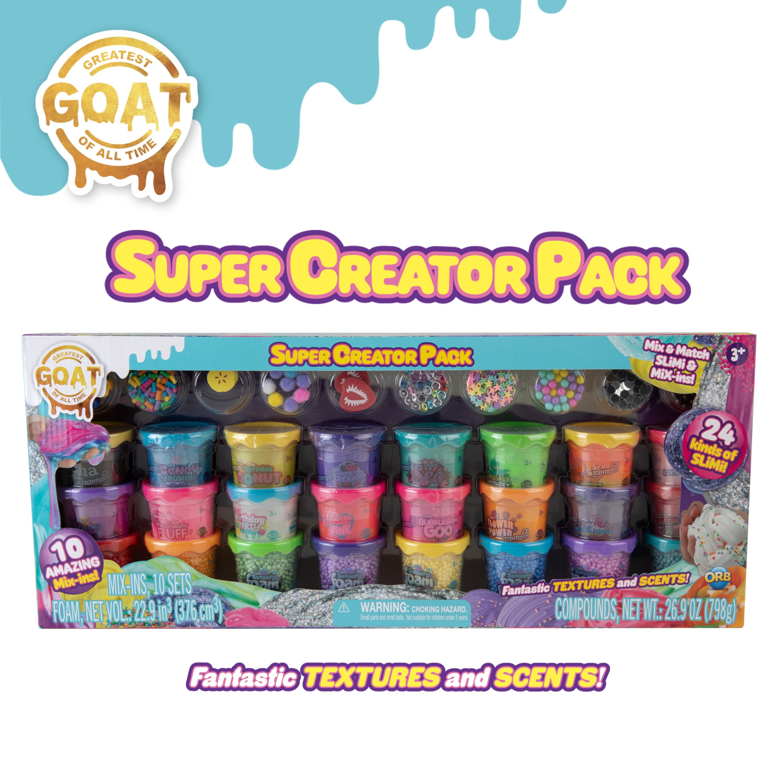Amazon.com: 24 Pack ORB Goat Super Creator Slime Kit - 24 Uniquely