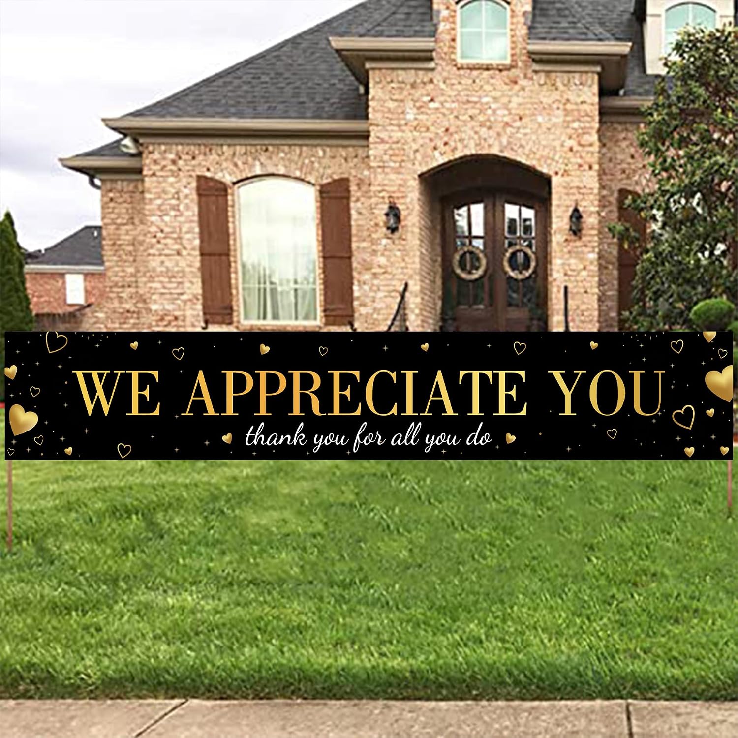 Dankes-Banner „We Appreciate You“ – 180 X 110 Cm, Für Mitarbeiter & Mehr