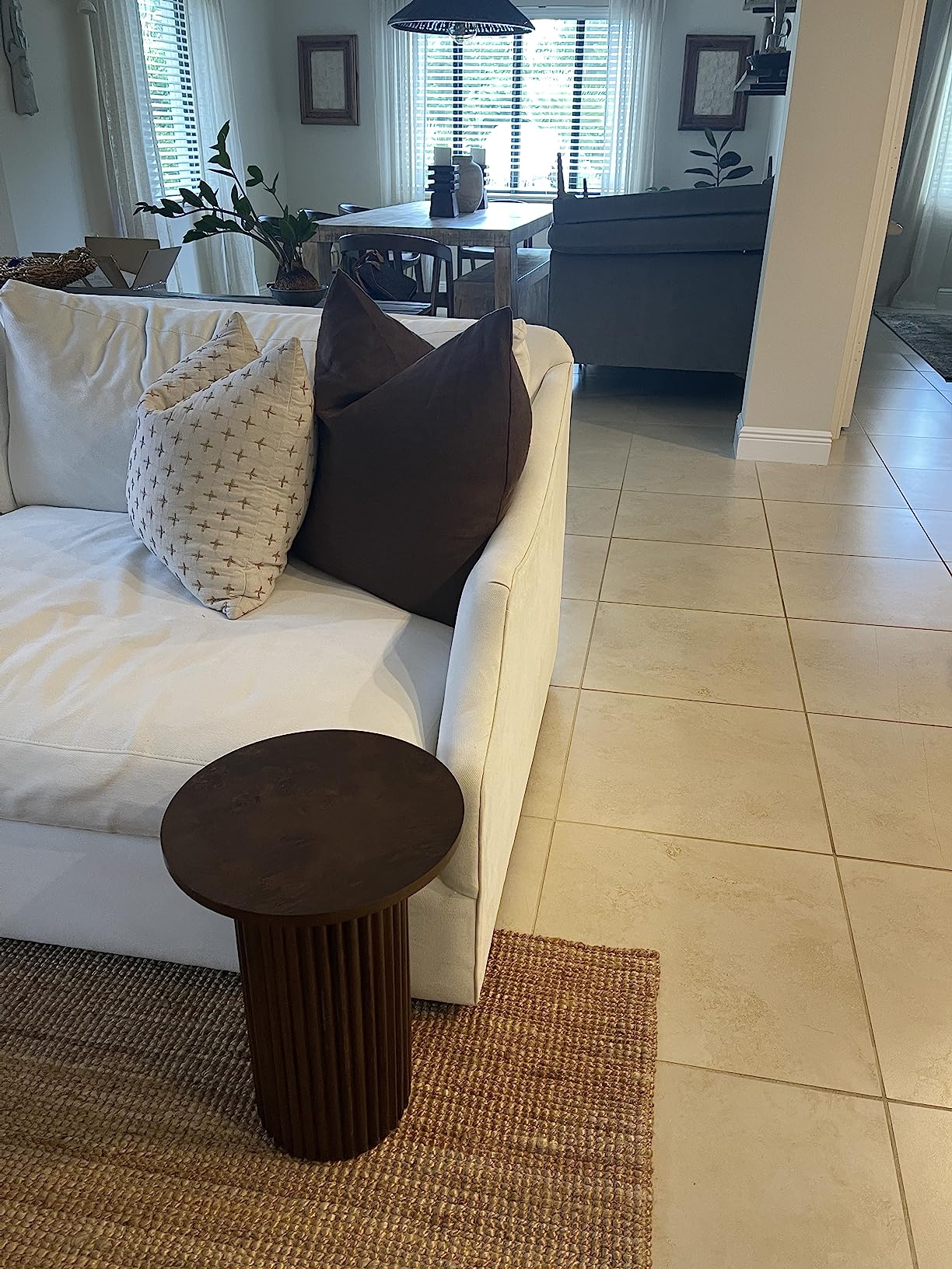 30/mo Finance Square Fluted Nesting Coffee Table 2 Piece Set