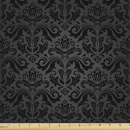 Ambesonne - Tela multicolor con estampado digital por yarda