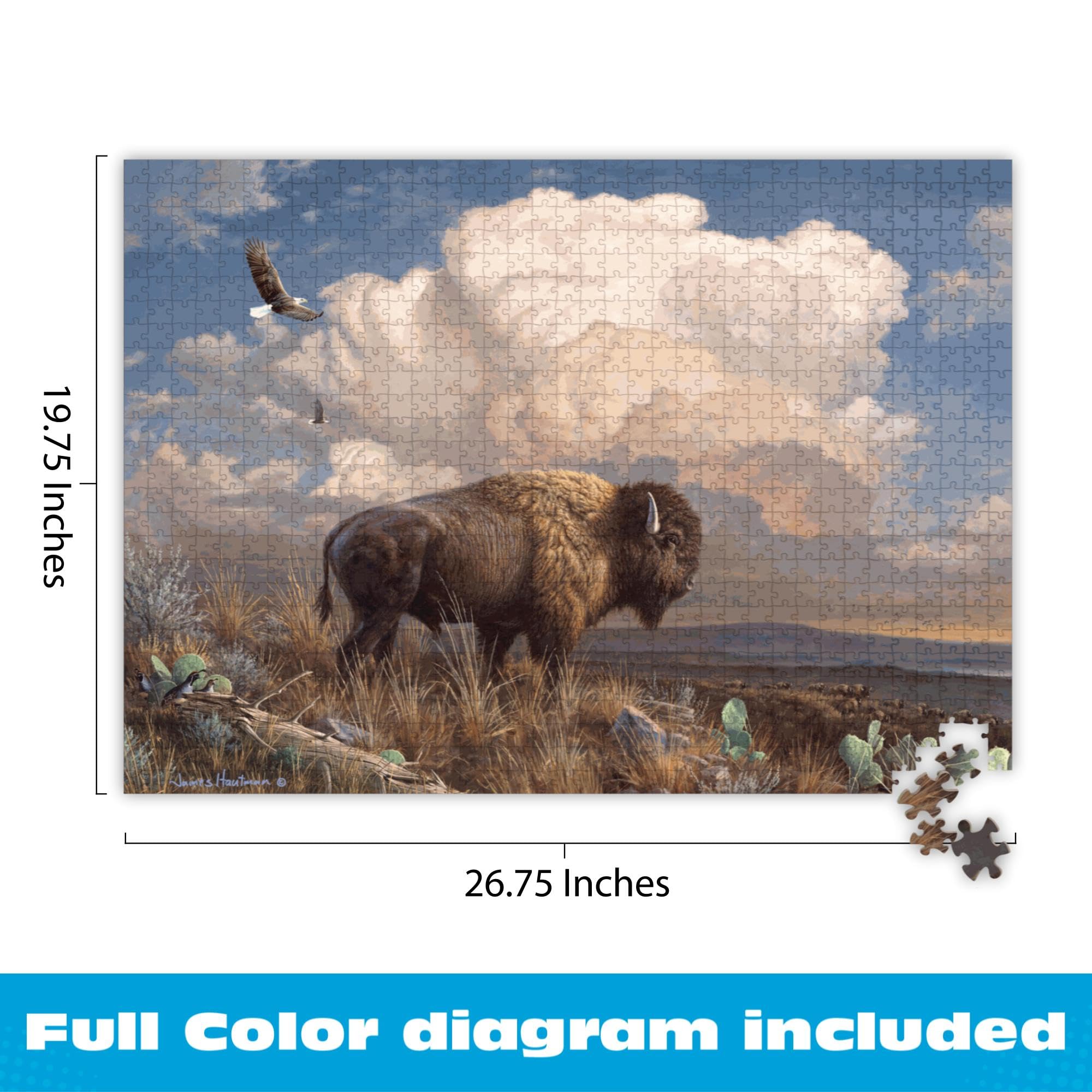 Amazon.com: Buffalo Games Hautman Brothers Majestic Bison 1000