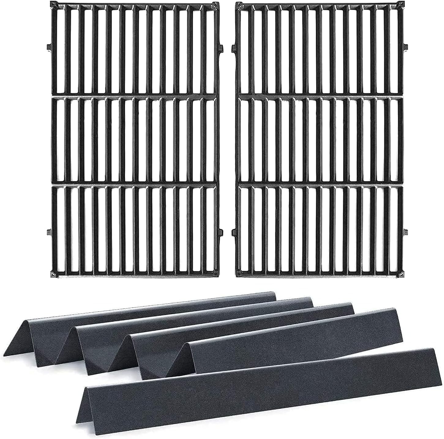 Hongso 19.5 inch Grill Grates Flavorizer Bars and Burner Tubes for Weber Genesis 300 Series E-310 E-320 E-330 EP-310 EP-320 330 S-310 330 (2011-2016 with Front Control Knobs)