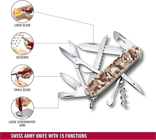 Miniatura 2 de Victorinox Huntsman Camouflage Desert - Cuchillo de bolsillo (15 funciones)
