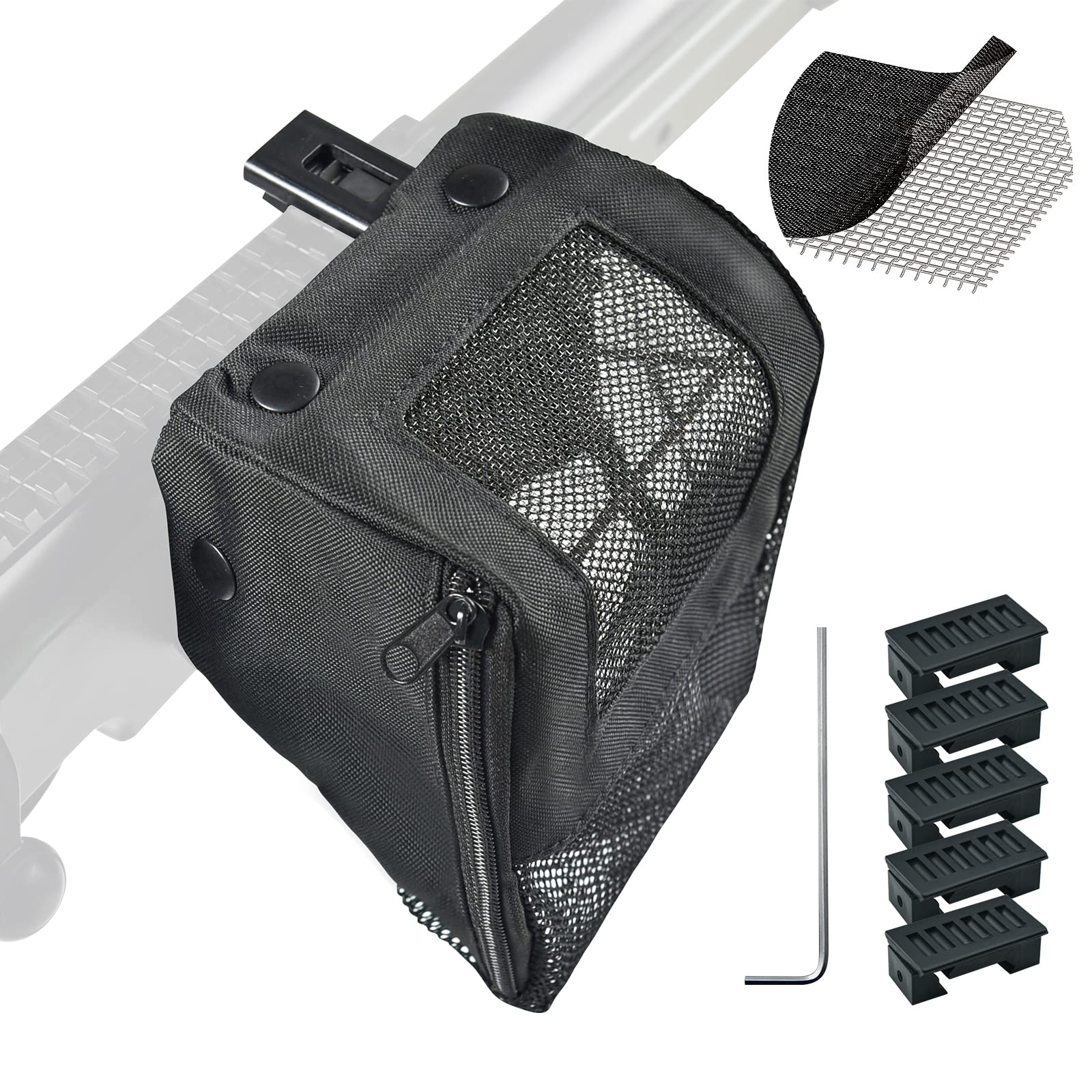 Brass Catcher Heat Resistant Steel Mesh Thickened Nylon Shell Catcher Net with 5 Pic Rail Fixers Mountable Quick