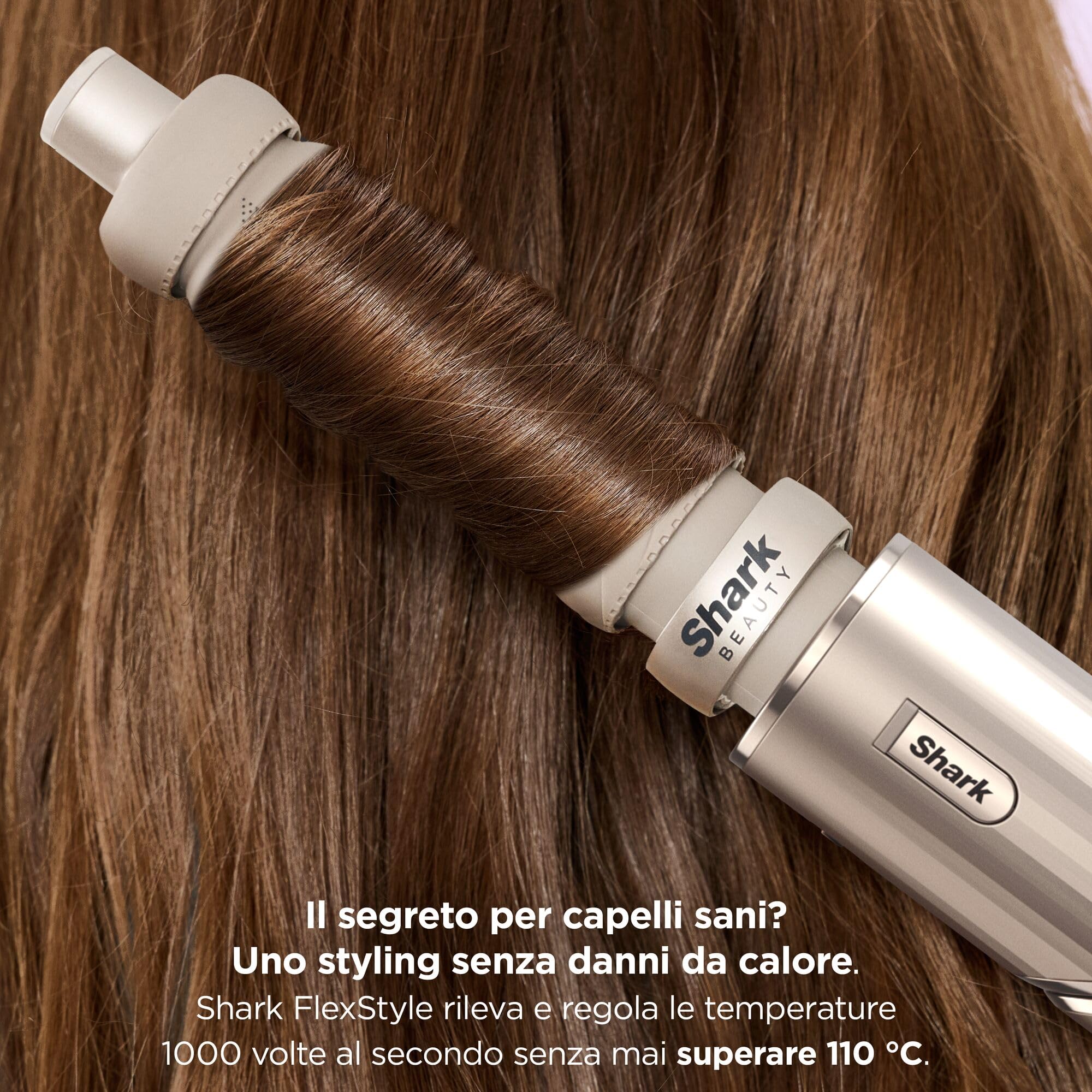 Shark FlexStyle Multi Styler ad Aria Calda e Asciugacapelli con Arricciacapelli Auto-Wrap, Spazzole e Concentratore – Senza Danni da Calore, Styling Versatile, per Tutti i Tipi di Capelli