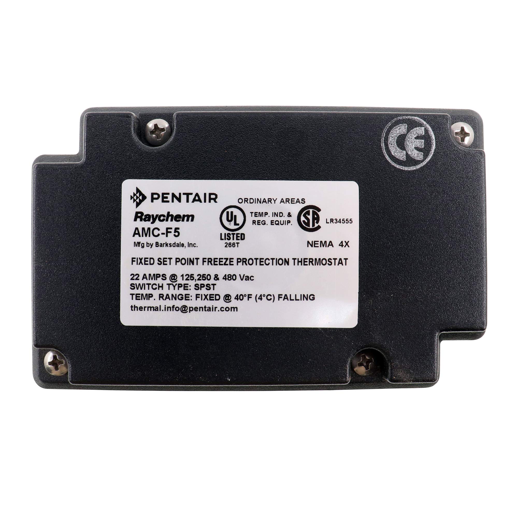 Raychem AMC-F5 Line Voltage Mechanical Tstat for Heating, 22A, 125