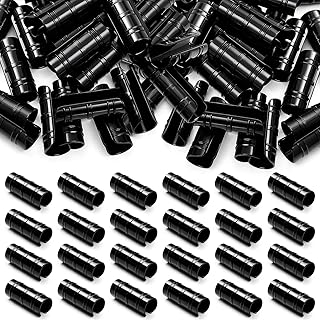 100 Pcs 1-1/4 Inch Greenhouse Clips Black Greenhouse Clamps Garden Buildings Tube Clips for PVC Pipe Sunshade Nets Row Covers Frame Shelters Season Plant Gardening Supplies