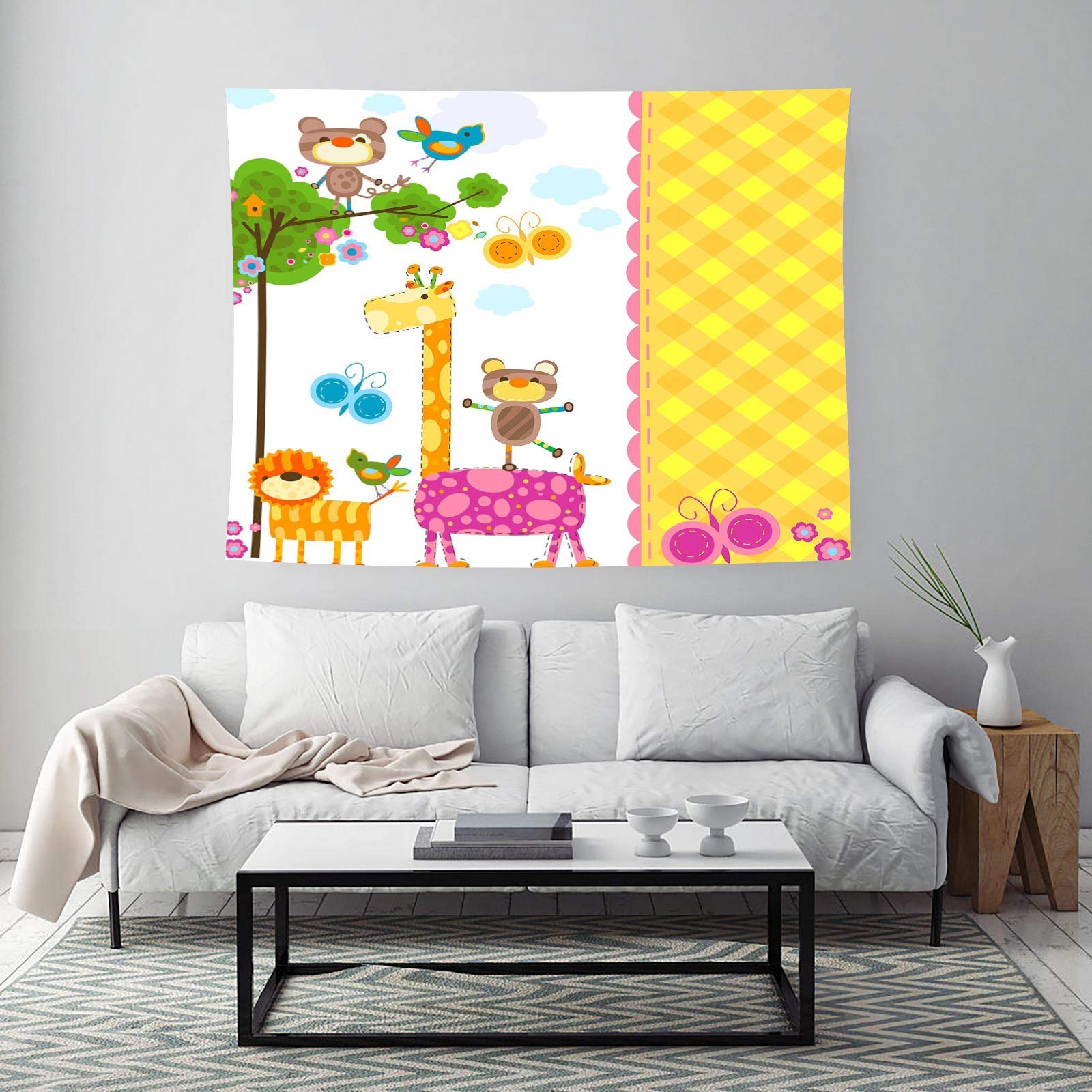 らいおんくま★カラーの花 タペストリー　壁掛け装飾 らいおんくま☆カラーの花 タペストリー 壁掛け装飾 Amazon.co.jp